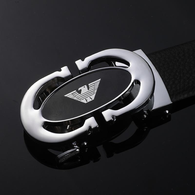 FA casual cowhide men's belt 2021 new leather automatic buckle trendy belt