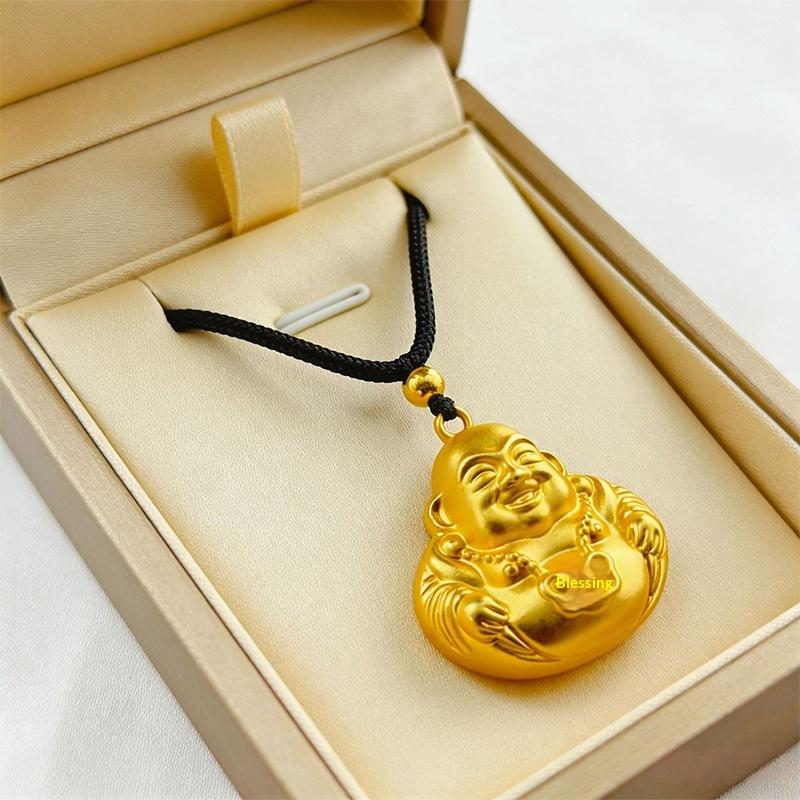 1pc 2026 Maitreya Pendant Statue Necklace Fashionable Women s Wealth Jewelry Gifts