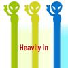 Reflective Alien Motorcycle Safety Decal for Night Driving