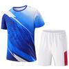 Unisex Badminton & Table Tennis Summer Sports Set - Short Sleeve Jersey & Competition Training Uniform