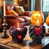 Silicone Molds Halloween Holding Heart Candle Molds Casting Molds Handmade Plaster Molds Craft Supply for Candle Making