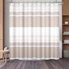 Tende da Doccia a Nido d'Ape Stile Hotel Moderno Fantasia Geometrica a Strisce Decorazione Bagno Tenda da Bagno Impermeabile in Poliestere con Ganci