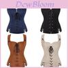 Medieval Renaissance Vest Costume For Women With Faux Suede Fabric Stage Performance Outfit