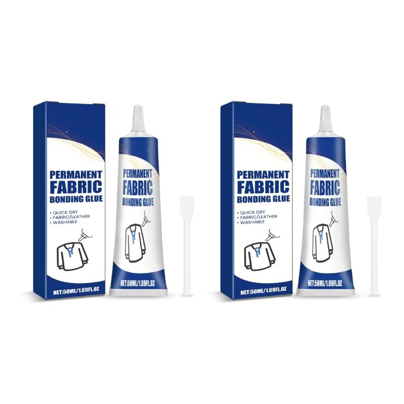 50ml Multifunctional Fabric Glues Washable Fabric Adhesive Waterproof Permanent Fabric Bonding Glues for Clothing Repair