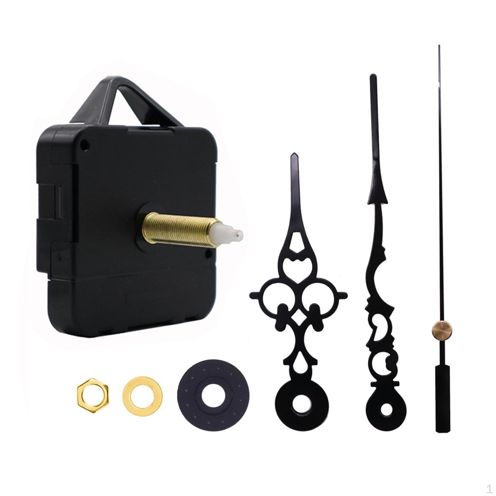 

DIY Wall Clock Movement Mechanism Battery Operated Silent Sweep for Clocks Marble Flower Black_56x56x16mm