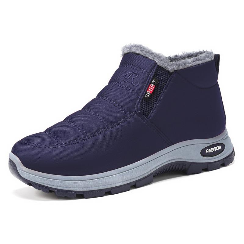 New Large-sized Women's Cotton Shoes One-foot Boots Cotton Boots with Fleece and Thickened Snow Boots