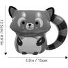 Ceramic Raccoon Coffee Mug - Adorable Animal Design 19oz/560ml Porcelain Tea Cup for Hot Cold Drinks Dishwasher & Microwave Safe for Home Office