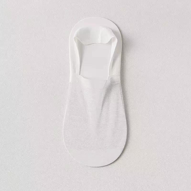 Summer Mesh Breathable Low Cut Socks Silicone Non-slip Invisible No Show Socks Casual Solid Color Ice Silk Sock