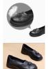 2026 Spring/Autumn Women's Flat Slip-On Leather Shoes for Wide Feet - Lightweight, Super Soft, Perfect for Middle-Aged and Elderly