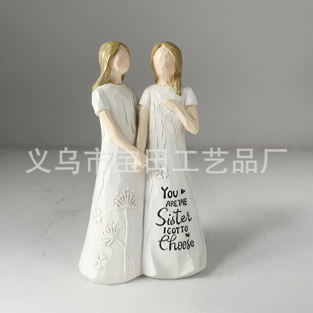 

Подарок дружбы для лучших друзей Дружба Двойное держание за руки Статуэтка девушки Домашняя безделушка