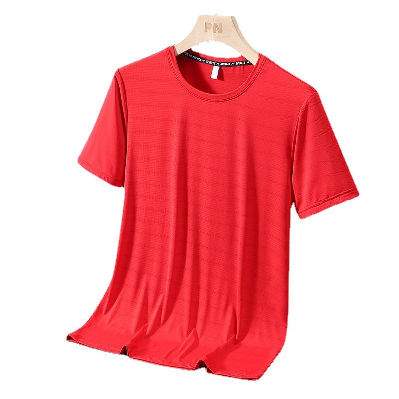 Custom Quick-Dry Round Neck Sports T-shirt with Logo Printing