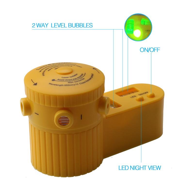 Multi-function Laser Level Horizontal Vertical Line Tool Yellow Cross Line Laser Leveler with Tripod Tile Tool