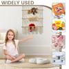 4 Tiers Toy Net Stuffed Animal Storage Hammock Cute Stuff Animal Organizer Plushie Net Space Saving Macrame Wall Toy Holder