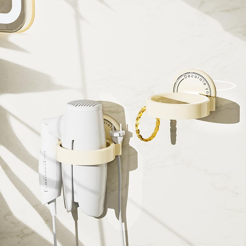 Hair Dryer Rack No Punching Household Bathroom Toilet Rack Storage Rack Wall Hanging Hair Dryer Rack Hair Dryer Rack Shelf