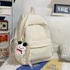 Schoolbag Japanese bow girl schoolbag ins style Korean version simple and versatile junior and high school students small fresh backpack