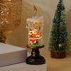 Christmas Flameless LED Candles Battery Operated Santa Snow Decorative Lamp Home Porch Tabletop Party Decor