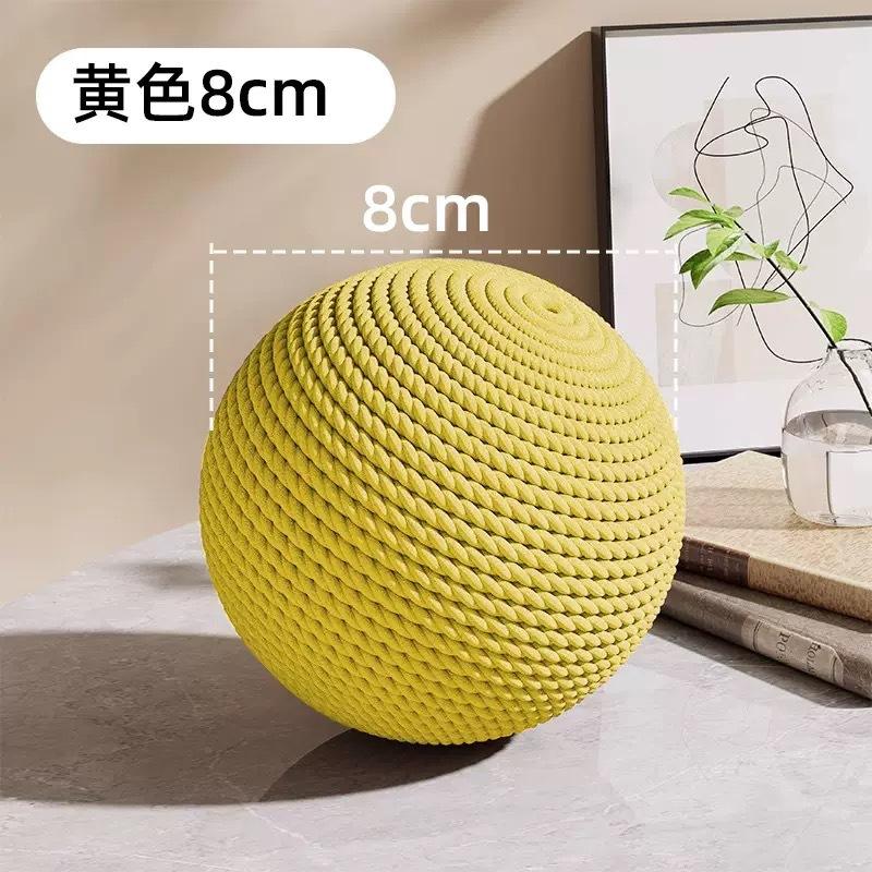 Cat Toy Ball, Interactive Natural Cat Scratching Balls Sisal Cat Ball Toy for Kittens Pet Enrichment Training Play Indoor Fun