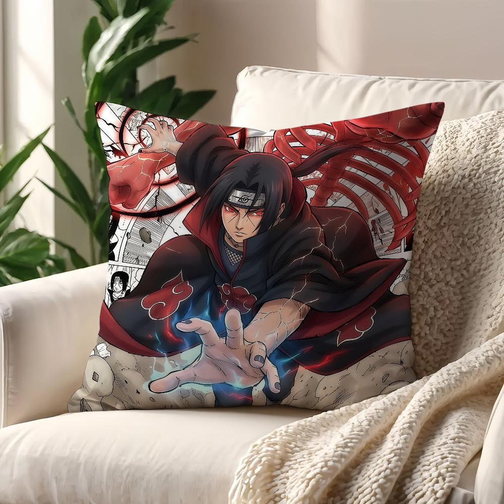 IItachi UUchiha Anime NNaruto cushion cover For Pillow Printing Sofa Decoration Home Car Room Coffee Office Nordic Simplicity