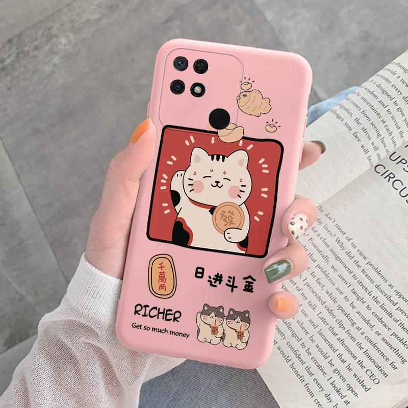 For Redmi 10C 10 C Back Cover Protective Case Soft Silicone Cute Cartoon Cat Frog Phone Case For Xiaomi Redmi 13C 14C 12C Coque