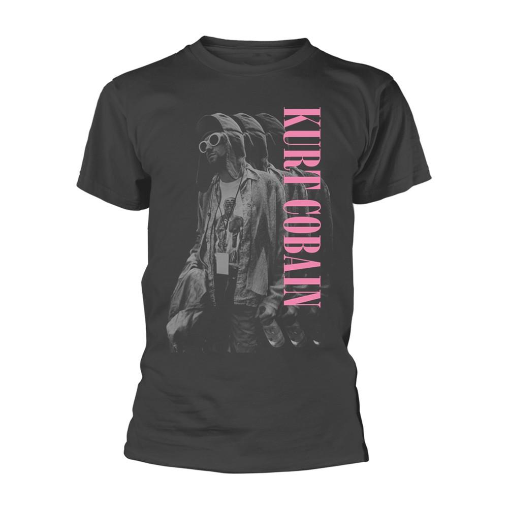 Mens Kurt Cobain Standing T-shirt Small Grey XXXXL