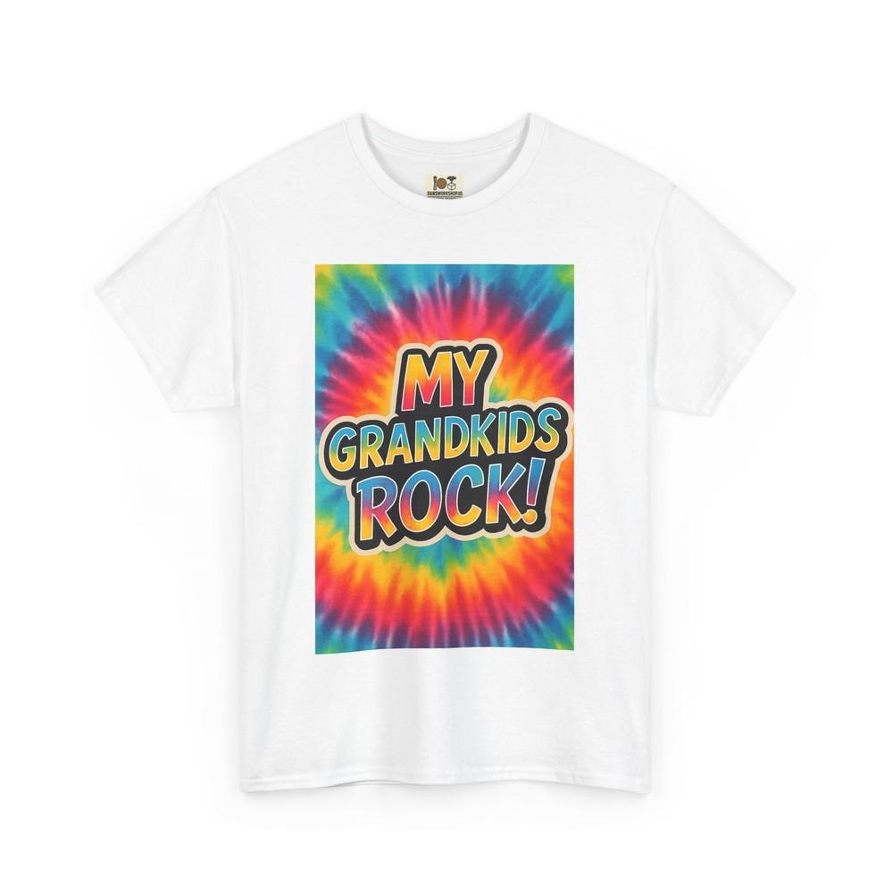 

Colorful Tie-Dye Grandpa Tee, My Grandkids Rock Shirt, Family Gift 4XL