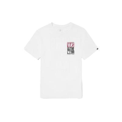 Vans Alphabet Print Short Sleeve T-Shirt Unisex Tops White VN0A4MM5WHT