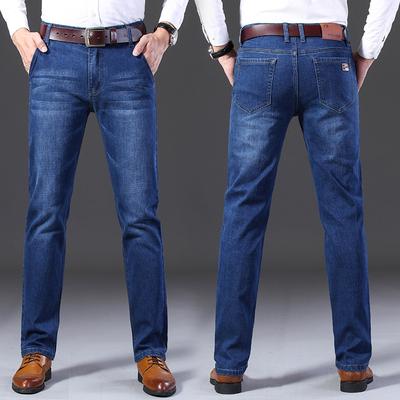 Νέο φθινοπωρινό ανδρικό τζιν business casual παντελόνι ίσιο φαρδύ ελαστικό ανδρικό παντελόνι