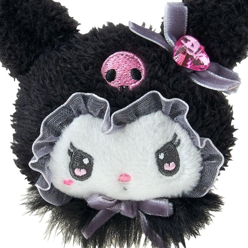 Sanrio KUROMI Face-shaped Hair Clip ( Merousaromiusa ) Japan NEW