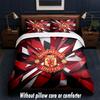 Manchester United Diseño Juego de Cama Ropa de Cama 1 Funda Nórdica + 2 Fundas de Almohada Suave Transpirable Ropa de Cama para el Hogar