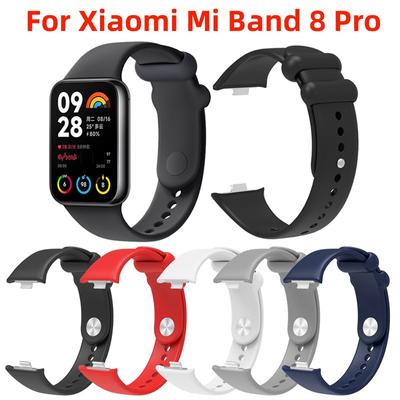 Silicone Strap For Xiaomi Mi Band 8 Pro Official Color Soft TPU Replacement Wristband Bracelet for Xiaomi Miband 8 Pro Strap