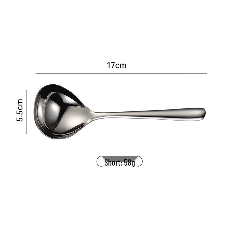 Qianxing 304 Stainless Steel Short Handle Soup Spoons