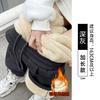 Light Gray Sweatpants Women's Autumn and Winter New High-waisted Small Loose Casual Narrow Version Straight-leg Pants Fleece Sweatpants