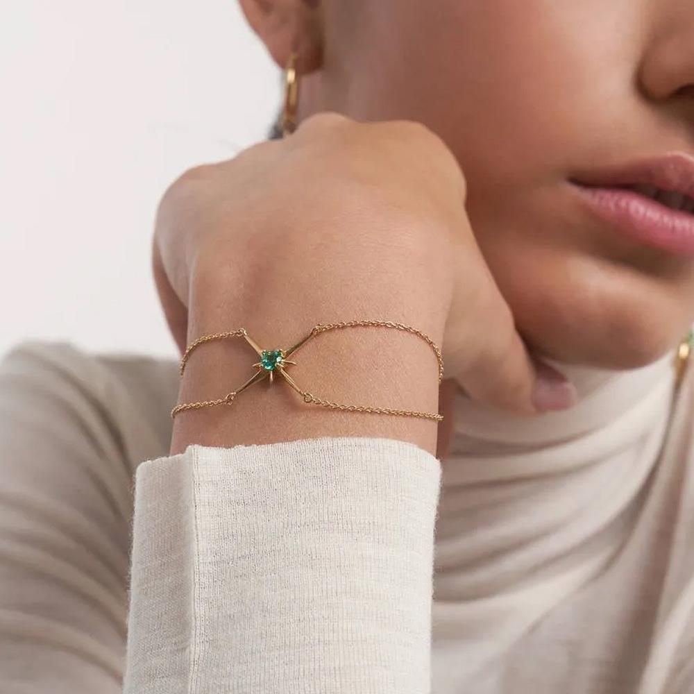 

Fashionable and creative ladies bracelet золотой