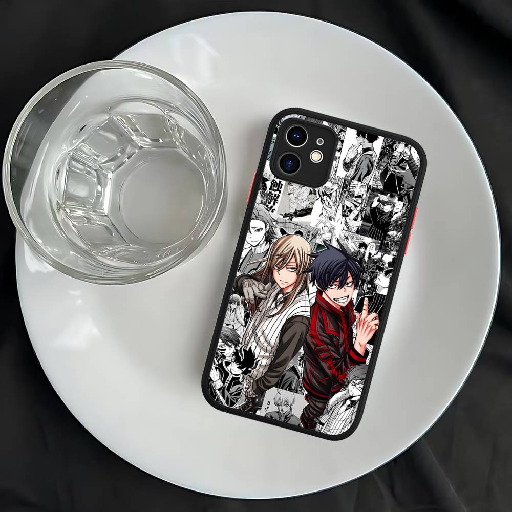 Hot Anime T-Tougen A-Anki For IPhone 16 Pro Max 15 14 13 12 11 XS MAX X Plus Candy Color Matte TPU Phone Cover