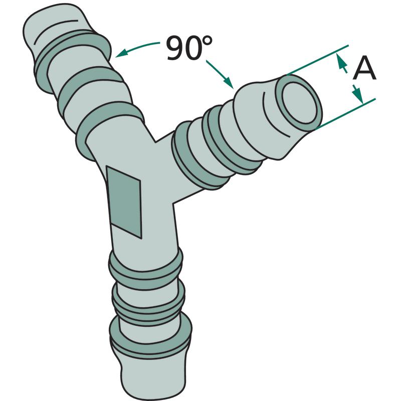 Y Connector PVC Hose End 16 16 Bar 16 Bar for Drip Line