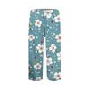 Women's High Waist  Printed Casual Trousers Workout Pants 3/4 Pants