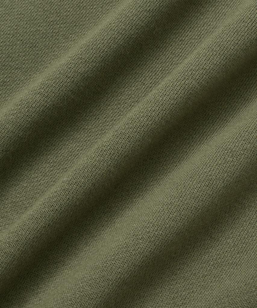 BROWNBREATH Tag Two Tuck Wide Sweat Pants - Khaki