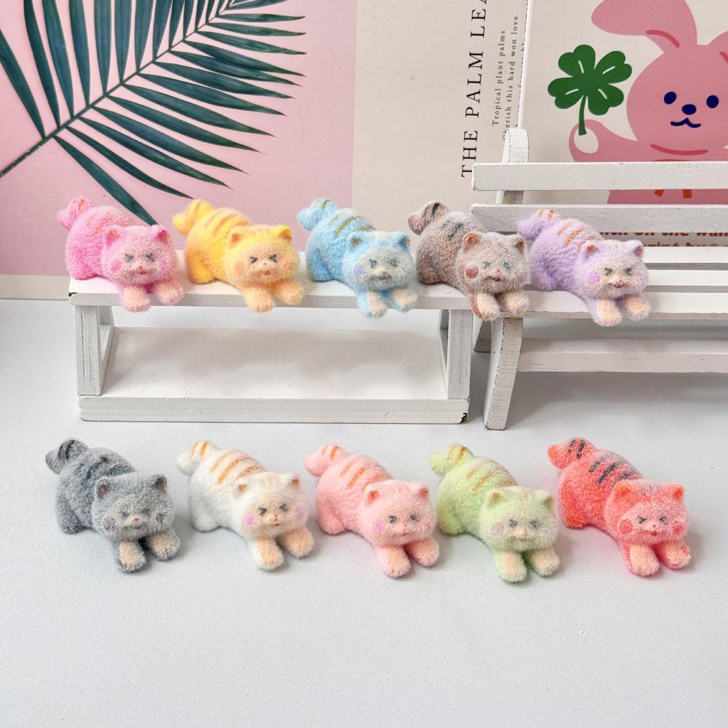 10pcs/Set Mini Cat Figure Toy Cartoon Characters Cat Figurine Action Figure Toy Desktop Decoration Fans Children Gift
