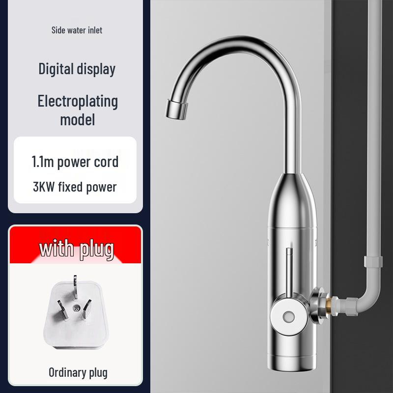 Instant Heat Electric Water Faucet - Quick Heating, Temperature Controlled for Kitchen Use