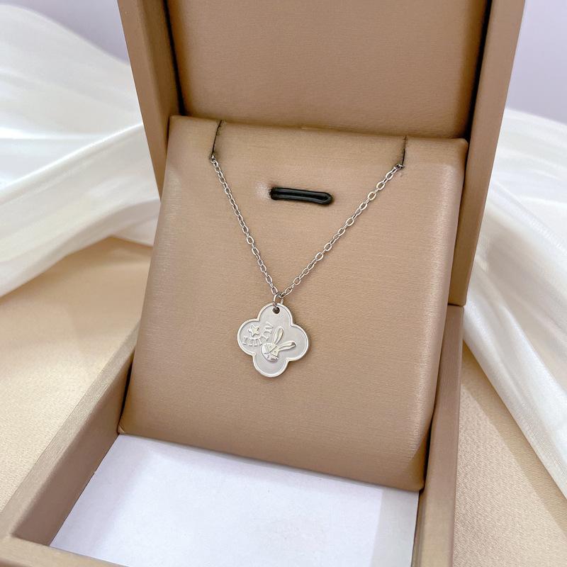 Popular Element Personality Minimalist Wind Furnace Real Gold Necklace Female Collarbone Chain