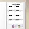 Multi-Style Magnetic Message Board: Wipeable Refrigerator Whiteboard Sticker