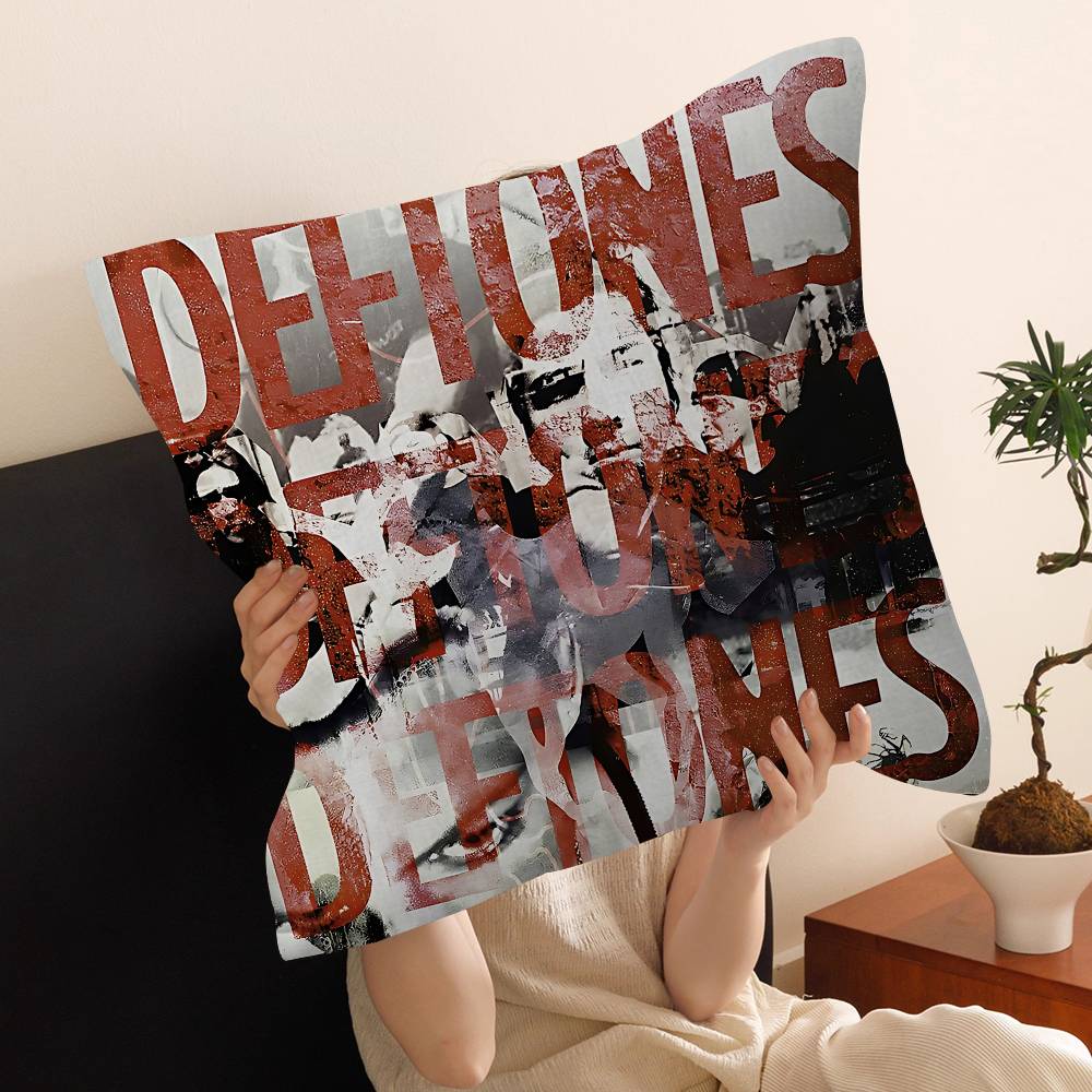 Hip Hop Singer Star Deftones Pillow Anime Pillow Sofa Bed Head Pillow Cover Cushion Cover 45x45 Cm Fashion