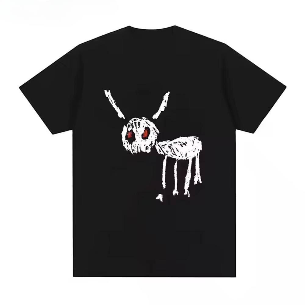 Rapper Drake Muziekalbum voor All The Dogs T-shirt Mannen Vrouwen Hip Hop Mode T-shirt Katoen Oversized Casual T-shirt Streetwear