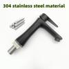 Bathroom Sink Black Faucet 304 Stainless Steel Single Cold Faucet Household Modern Stylish Water Tap