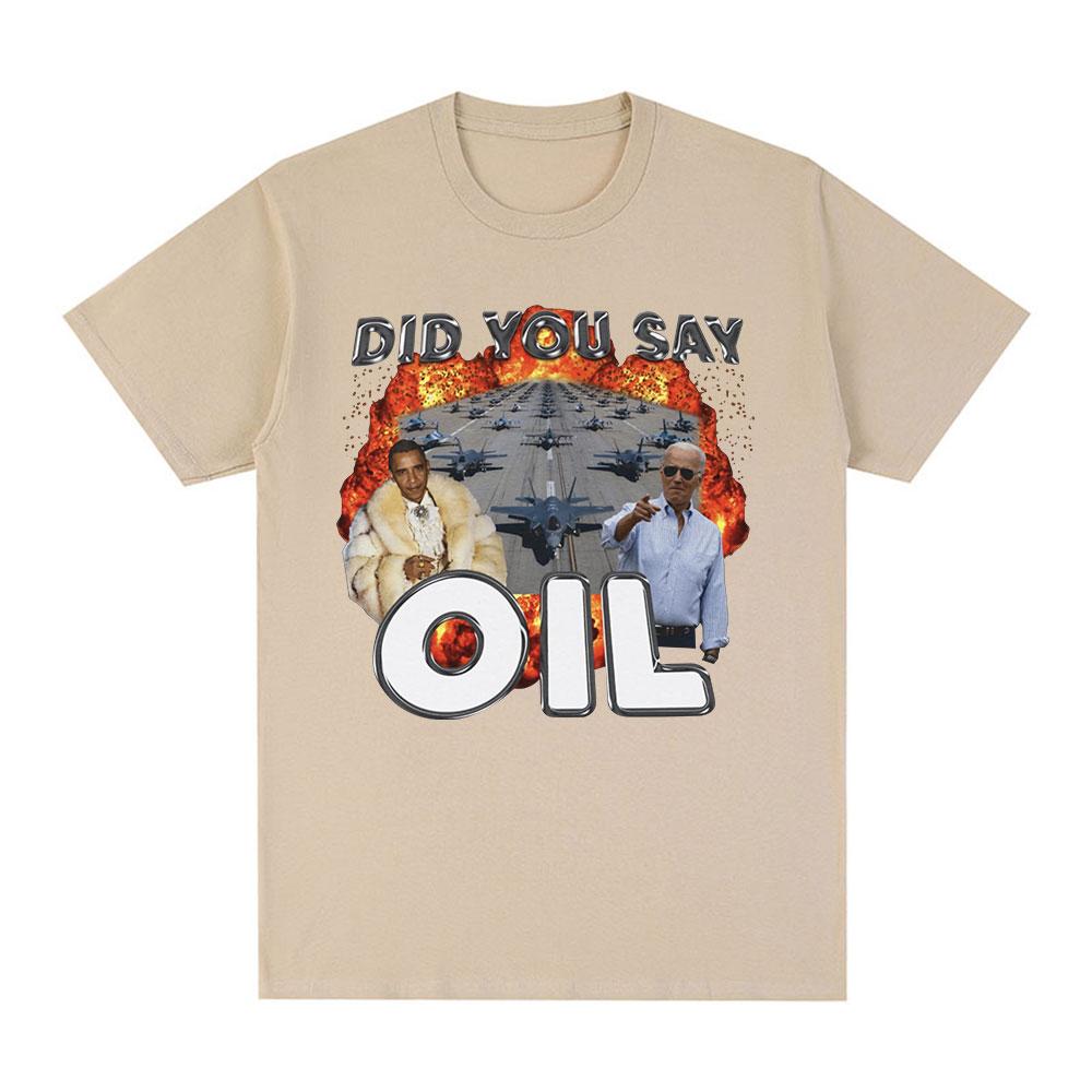 Hast du Oli Meme Grafik T-Shirt gesagt Herren Kleidung Mode Hip Hop Vintage Kurzarm T-Shirts Lässiges T-Shirt