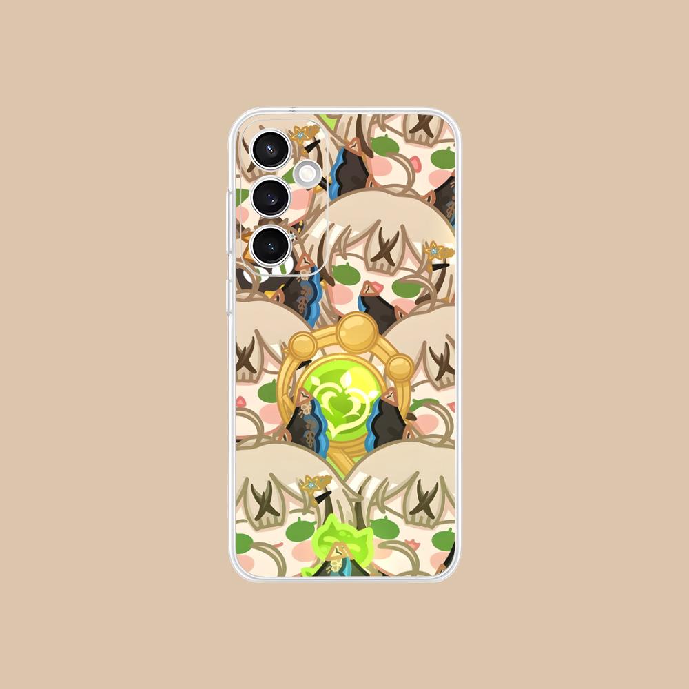 Game GI Kirara Mobile Phone Case for Samsung Galaxy S25 S24 S23 S22 S21Plus FE Ultra Clear Colorful Cover Pretty Cellphones