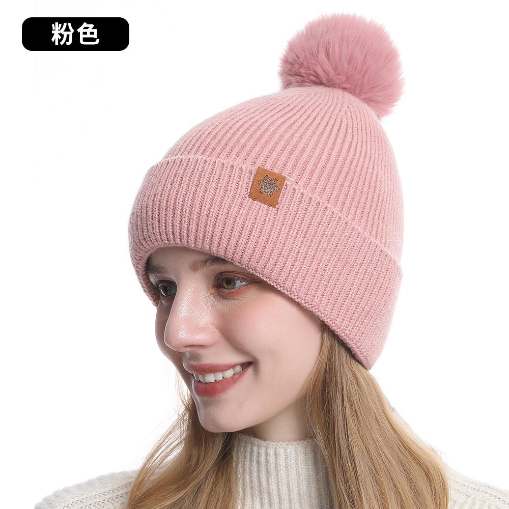 

Вязаная шапка, женская зимняя двухслойная бархатная теплая шапка для верховой езды с защитой ушей, шерстяная вязаная шапка, шарф, перчатки, набор из трех предметов