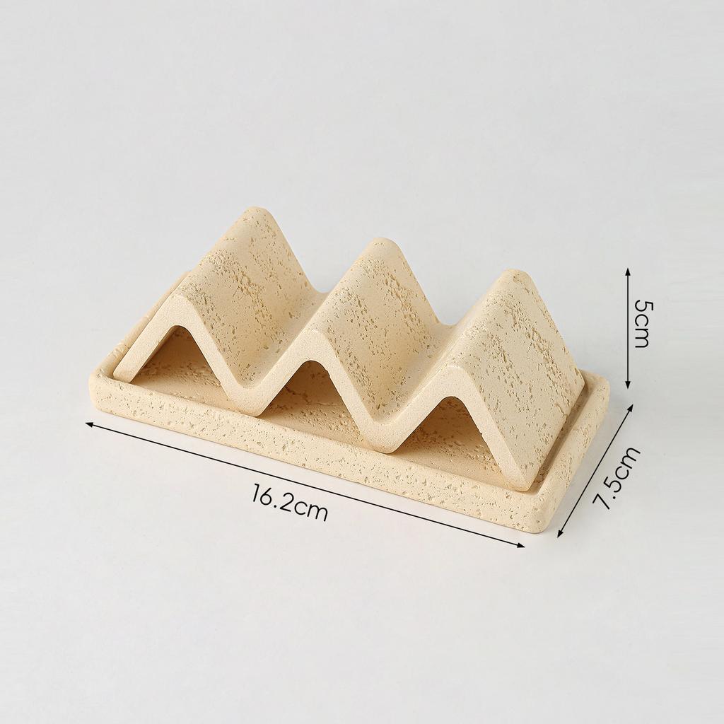 Retro Natural Cave Stone Soap Box Household Soap Tray Rack Drain Box Bathroom Decoration Bathroom Supplies Drain Box