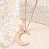 New fashion Islamic Muslim Moon Rune Stainless Steel Pendant Necklace for Men and Women Simple Religious Jewellery Gift