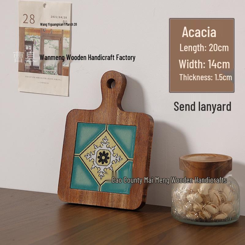 Massivholz Hitzebeständiger Esstischuntersetzer & Untersetzer